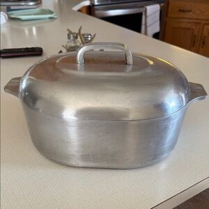 Premium Silver Aluminum Roaster